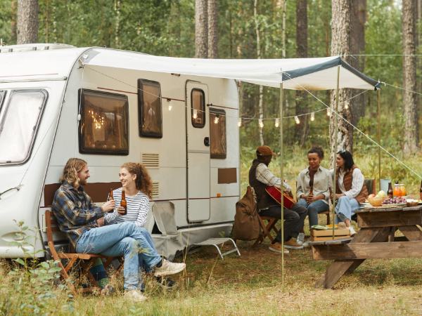 Camperreis vrienden