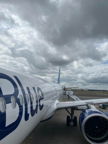 Jetblue vliegtuig buitenkant